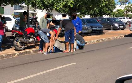 Acidente deixa motociclista ferida em Três Lagoas