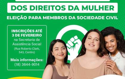 Conselho Municipal dos Direitos da Mulher de Birigui recebe inscrições para novos membros