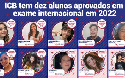 ICB tem dez alunos aprovados em exame internacional em 2022