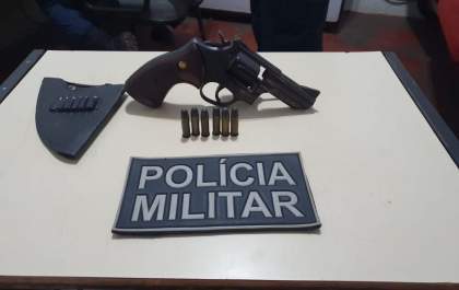 Idoso é preso com revólver calibre 38 durante abordagem da PM