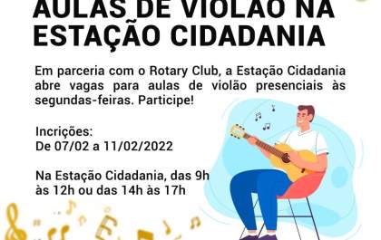 Iniciativa oferece aulas gratuitas de violão em Araçatuba