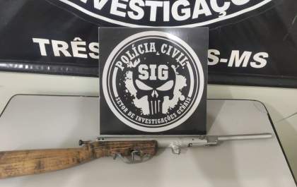 Espingarda é apreendida com uma adolescente de 16 anos em Três Lagoas