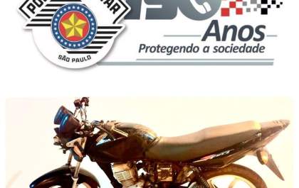 Ajudante compra moto furtada, foge, mas é preso pela PM