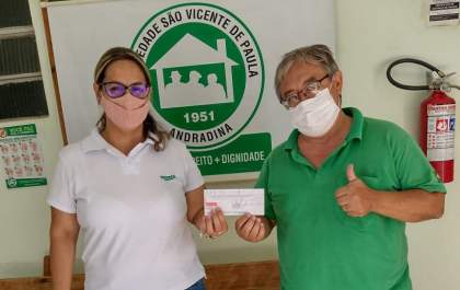 Unimed Andradina realiza doação para o Asilo São Vicente de Paula