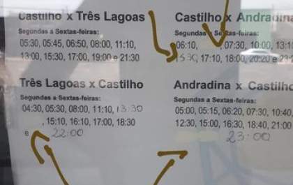 Horários de empresas de ônibus não atende trabalhadores e estudantes da região