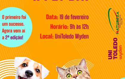 Feira de Adoção Animal acontece no próximo sábado no UniToledo Wyden