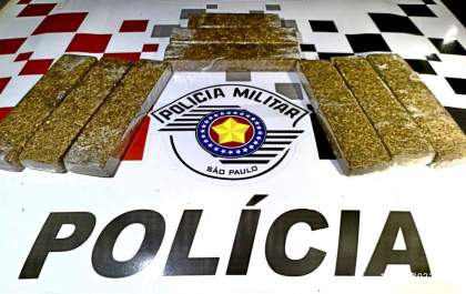 Traficantes são presos com 9 kg de maconha em Castilho