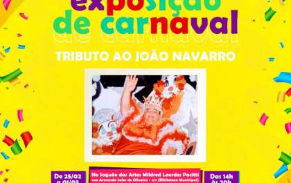 Araçatuba realiza exposição em homenagem ao Rei Momo João Navarro