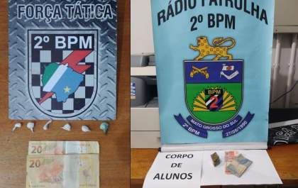 Dupla é presa por tráfico de drogas durante ação da PM em Três Lagoas