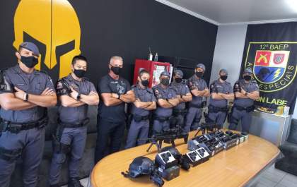 Baep recebe equipamentos adquiridos com renda de corrida