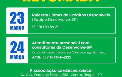 Desenvolve SP apresenta oportunidades de crédito para empreendedores de Birigui