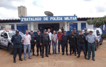 2º BPM recebe novas viaturas para o policiamento da área rural