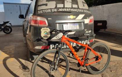 SIG apreende adolescente com bicicleta furtada em Três Lagoas
