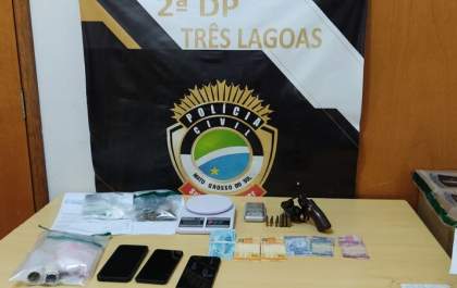 Ação da Polícia Civil e PM resulta na prisão de traficante em Três Lagoas