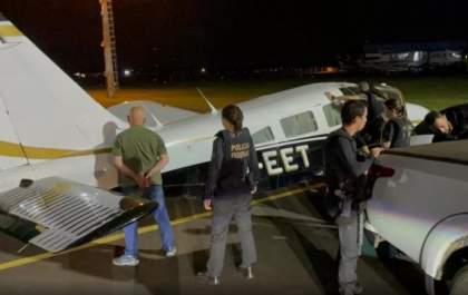 Avião com quase meia tonelada de cocaína é interceptado pela FAB em Campo Grande