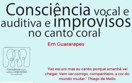 Projeto gratuito 'Improvisos no Canto Coral' está com vagas abertas em Guararapes