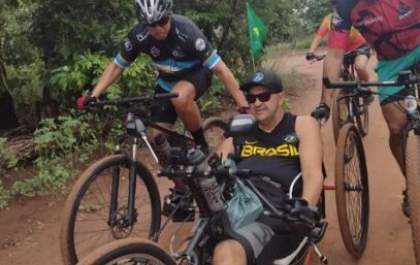 Ivan Souza se adapta ao mundo do pedal e torna-se inspiração em Três Lagoas