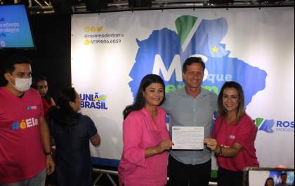 Rose Modesto promove o evento MS que queremos e recebe a Senadora Soraya Thronicke