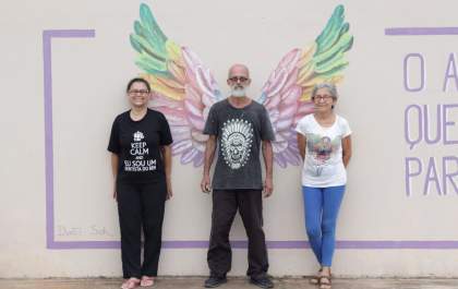 Projeto cultural em Araçatuba cria 'pintura interativa' em muro