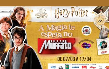 Muffato promove evento para troca de figurinhas de Harry Potter neste sábado