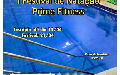 Prime Fitness realizará I Festival de Natação na cidade