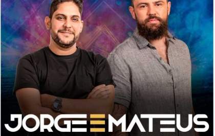 Jorge e Mateus sobem ao palco do Espaço das Américas para grande show