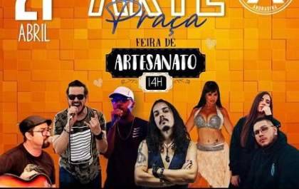Andradina terá “Arte na Praça”, com feira de artesanato, food trucks, música e dança