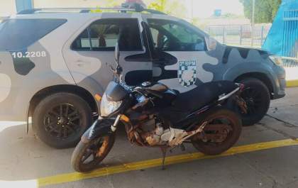 Em rápida ação PM recupera moto furtada em Três Lagoas