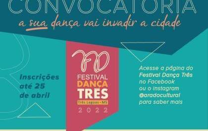 Festival de dança em Três Lagoas está com vagas abertas