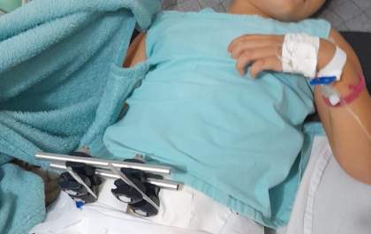 Família três-lagoense busca por ajuda para custear tratamento de criança que foi atropelada por caminhão