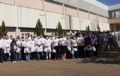 Hospital Auxiliadora participa de movimento nacional 'Chega de Silêncio', ato simbólico por crise financeira