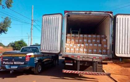 Polícia Militar de Três Lagoas recupera caminhão e carga furtados&nbsp;