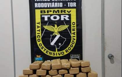 Polícia Militar, através do BPMRv, apreende carga de maconha na MS-164