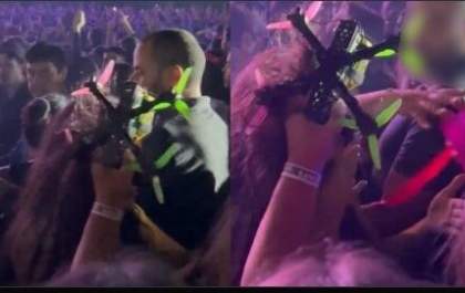 Mulher é atingida por drone em show do Luan Santana enquanto ele cantava a música “Meteoro da paixão”