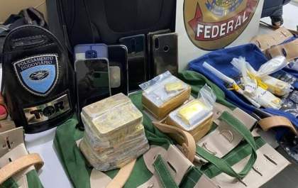 PF apreende 77 quilos de ouro levados em avião particular em SP
