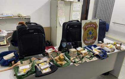 Polícia Federal apreende 77 kg de ouro