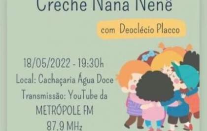 Creche Nana Nenê realiza live com Deoclécio Placco