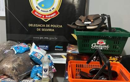Polícia Civil identifica ladrão que invadiu mercado e encheu carrinho de compras