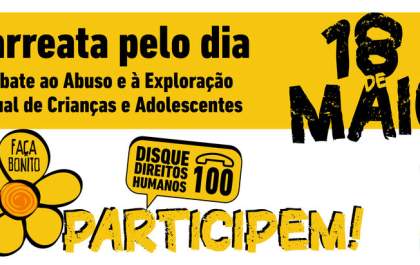 Missão Salesiana realizada carreata no Dia Nacional de Combate ao Abuso e Exploração<p>Sexual de Crianças e Adolescentes</p>