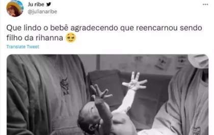 O meme de milhões, bebê que viralizou como sendo filho de Rihanna é na verdade da Capital de MS