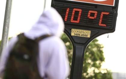 Temperaturas sobem um pouco, mas frio permanece no fim de semana