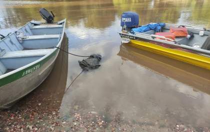Corpo de homem que caiu no rio Salobra é encontrado
