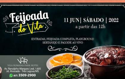 Tradicional Feijoada do Vila Romana acontece no dia 11 de junho. Garanta seu ingresso!