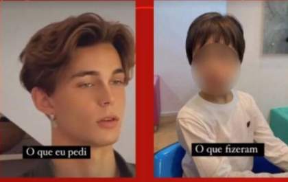 Caso viralizou na web: Mãe se revolta com corte de cabelo de filho e gera confusão em salão