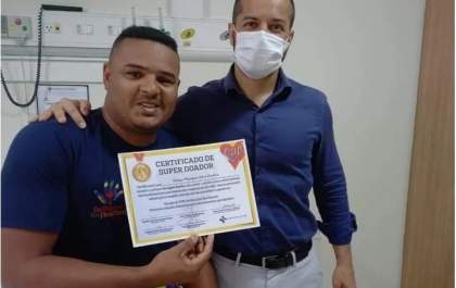 Doador do Hemosul efetiva doação de medula óssea e salva uma vida