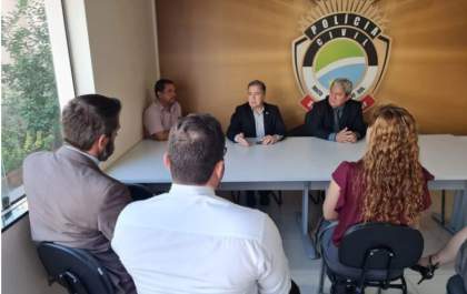 Secretário de Segurança pede a delegados de Três Lagoas rigor nas investigações de crimes contra a vida e o patrimônio