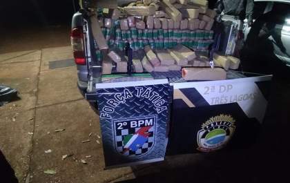Dois homens são presos com mais de 870 Kg de drogas em Três Lagoas