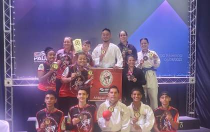 Karatecas de Araçatuba conquistam 20 medalhas em torneio de São Paulo