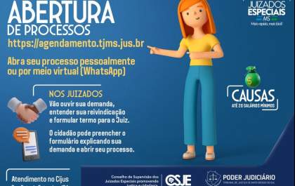 Atendimento no Juizado Especial pode ser agendado de casa