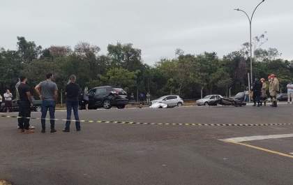 Acidente fatal na Av. Capitão Olinto Mancini com a Marcílio Dias